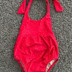 Kortni Jeane Kids Red Polka Dot One Piece